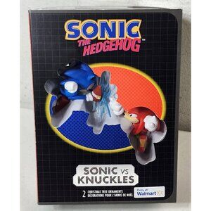 SONIC VS KNUCKLES Sonic the Hedgehog 2024 Hallmark Christmas Ornaments Walmart